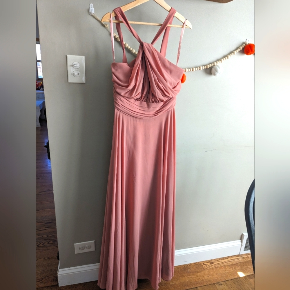 Lulu's Bridesmaid Dress Size 12 Pink/Mauve Color